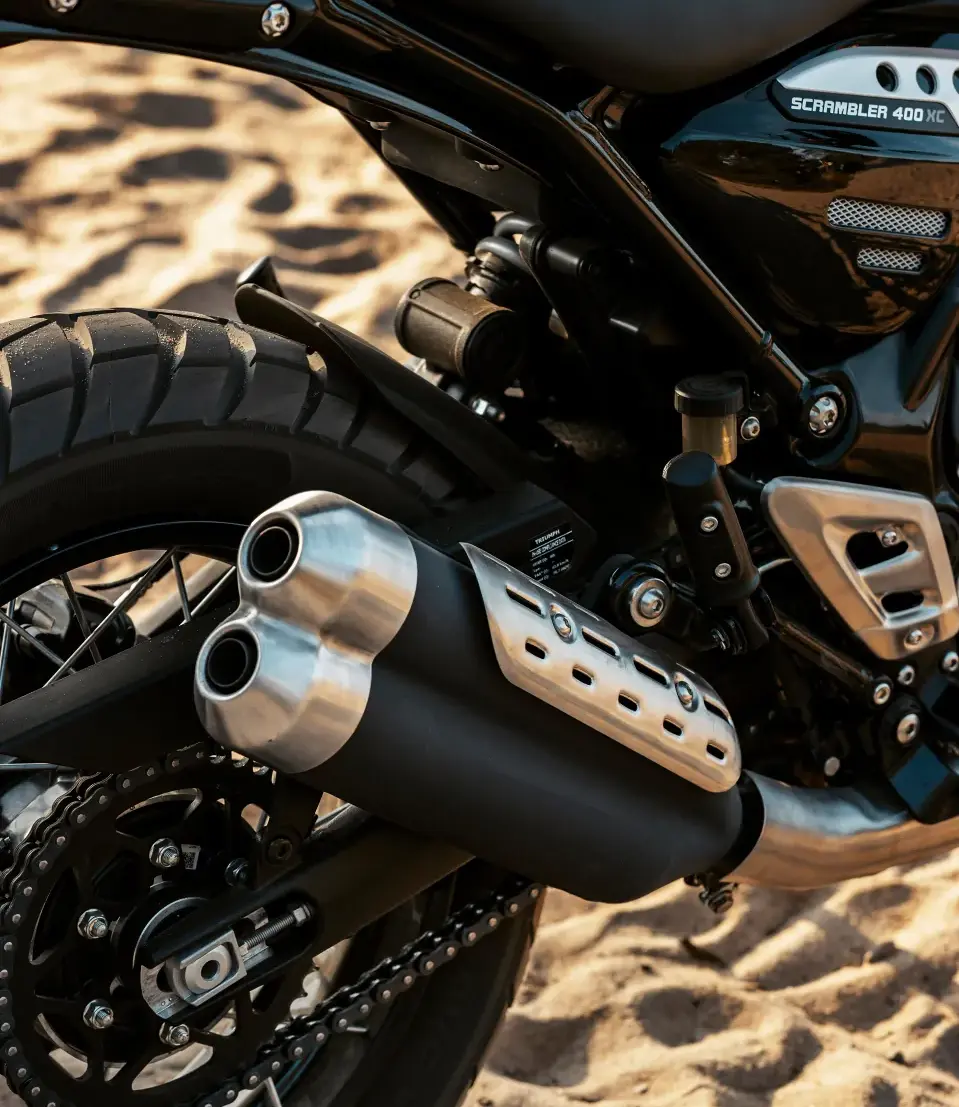 New 2026 Triumph Scrambler 400 XC Vanilla White
