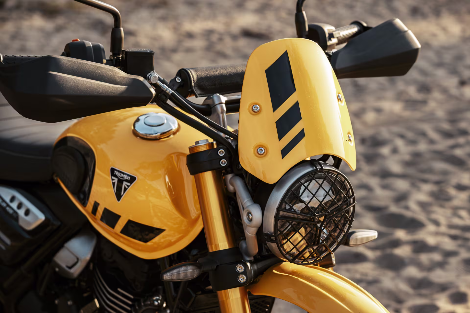 New 2026 Triumph Scrambler 400 XC Racing Yellow