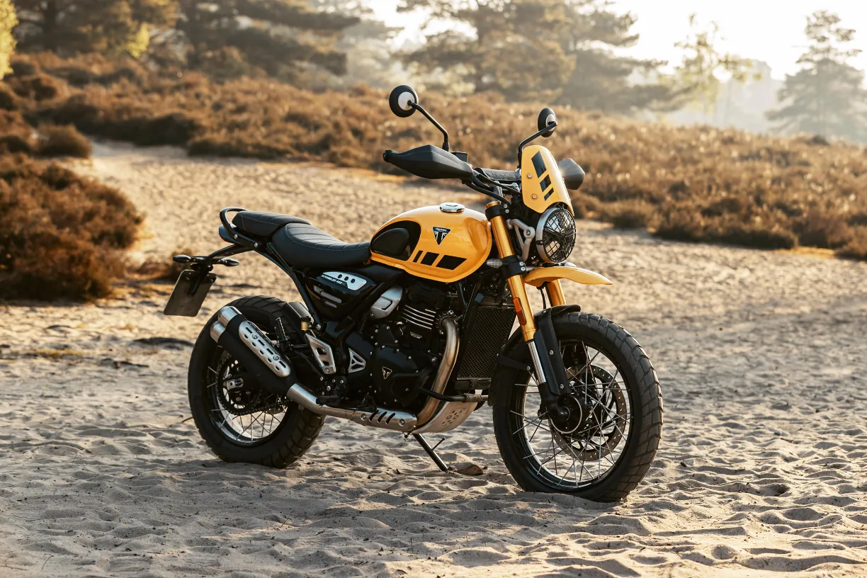 New 2026 Triumph Scrambler 400 XC Racing Yellow